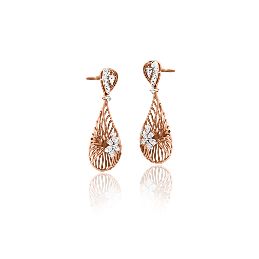 Ariana Gleaming Diamond Drop Earrings