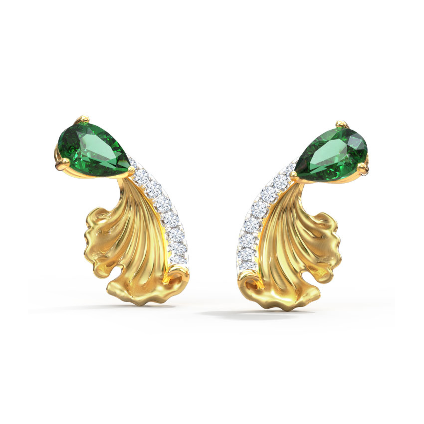 Gorgeous Ginkgo Stud Earrings