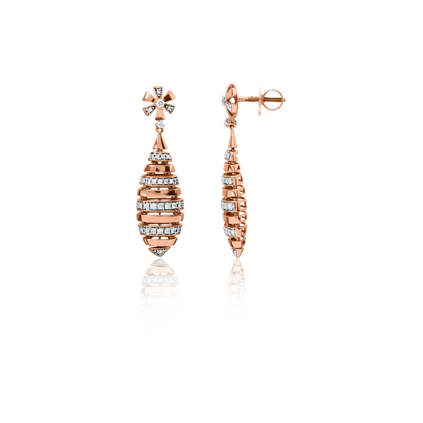 Admirable Linear Diamond Drop Earrings Admirable Linear Diamond Drop Earrings