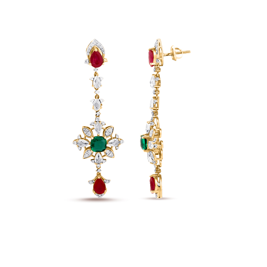 Alluring Bling Gemstone Drop Earrings Alluring Bling Gemstone Drop Earrings
