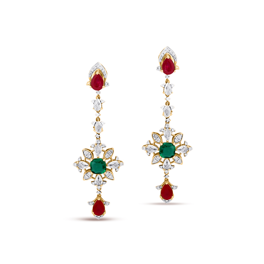Alluring Bling Gemstone Drop Earrings Alluring Bling Gemstone Drop Earrings