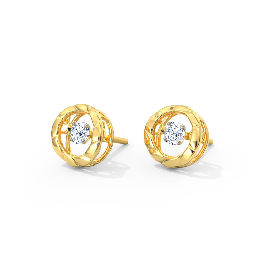 Margot Heartbeat Diamond Stud Earrings