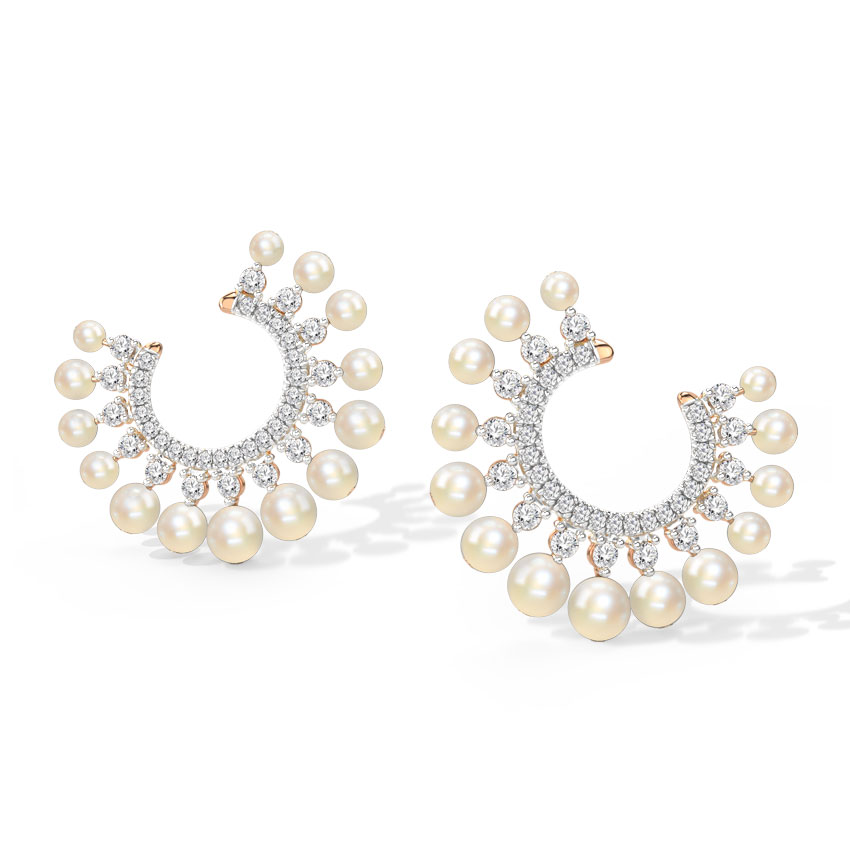 Allegro Pearl Hoop Earrings
