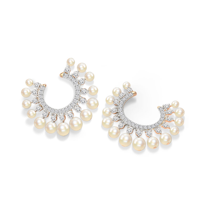 Allegro Pearl Hoop Earrings