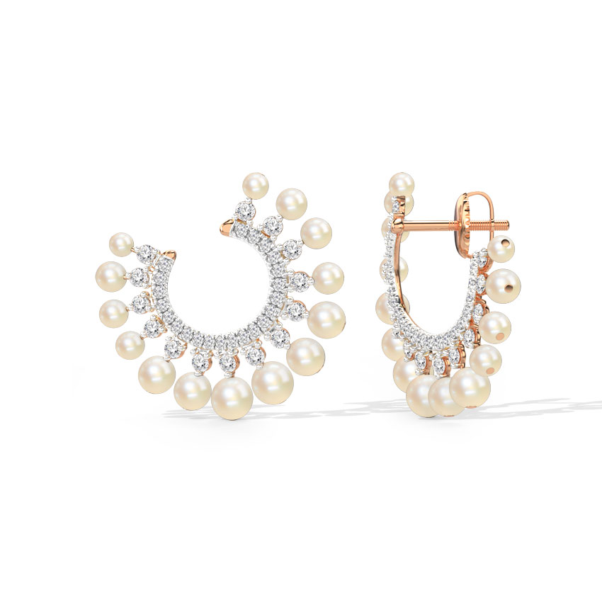 Allegro Pearl Hoop Earrings
