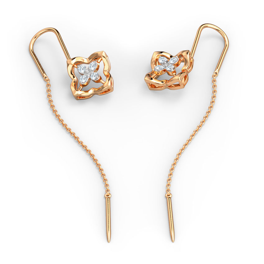 Vinca Diamond Sui Dhaga Earrings