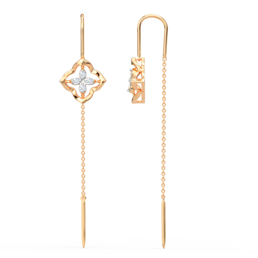 Vinca Diamond Sui Dhaga Earrings