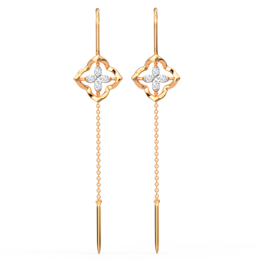 Vinca Diamond Sui Dhaga Earrings
