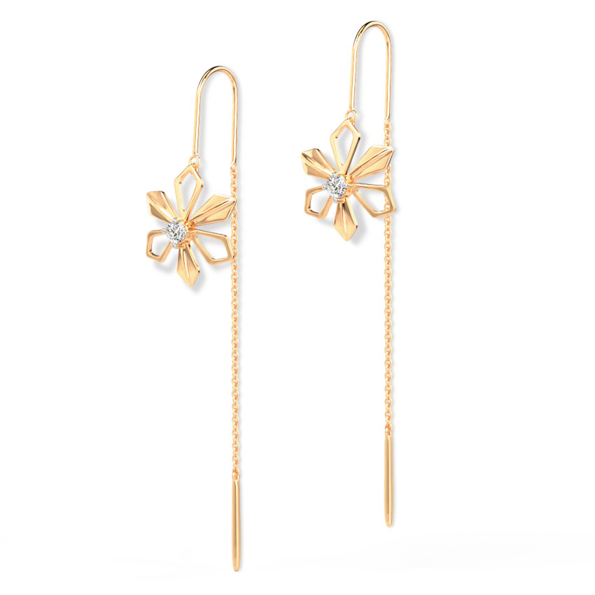Periwinkle Diamond Sui Dhaga Earrings Periwinkle Diamond Sui Dhaga Earrings