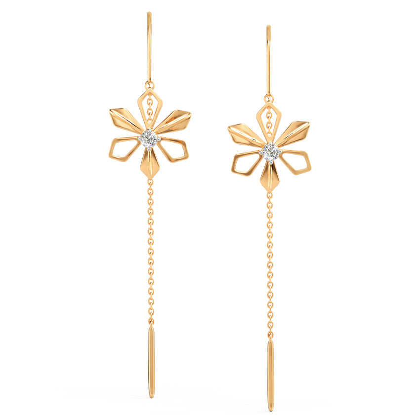 Periwinkle Diamond Sui Dhaga Earrings Periwinkle Diamond Sui Dhaga Earrings