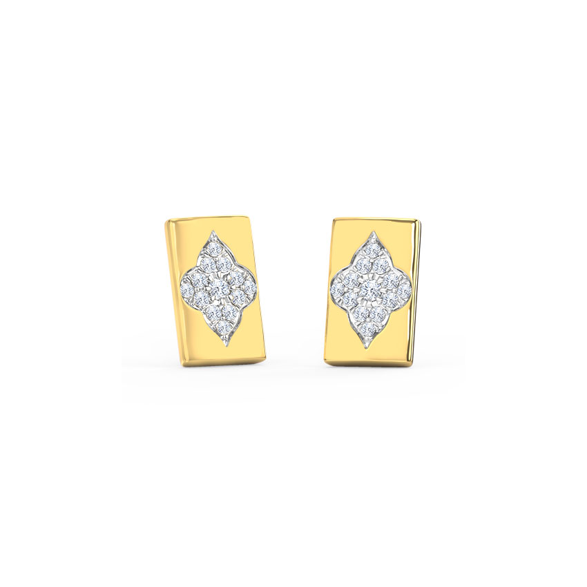 Diamond Fresco Stud Earrings