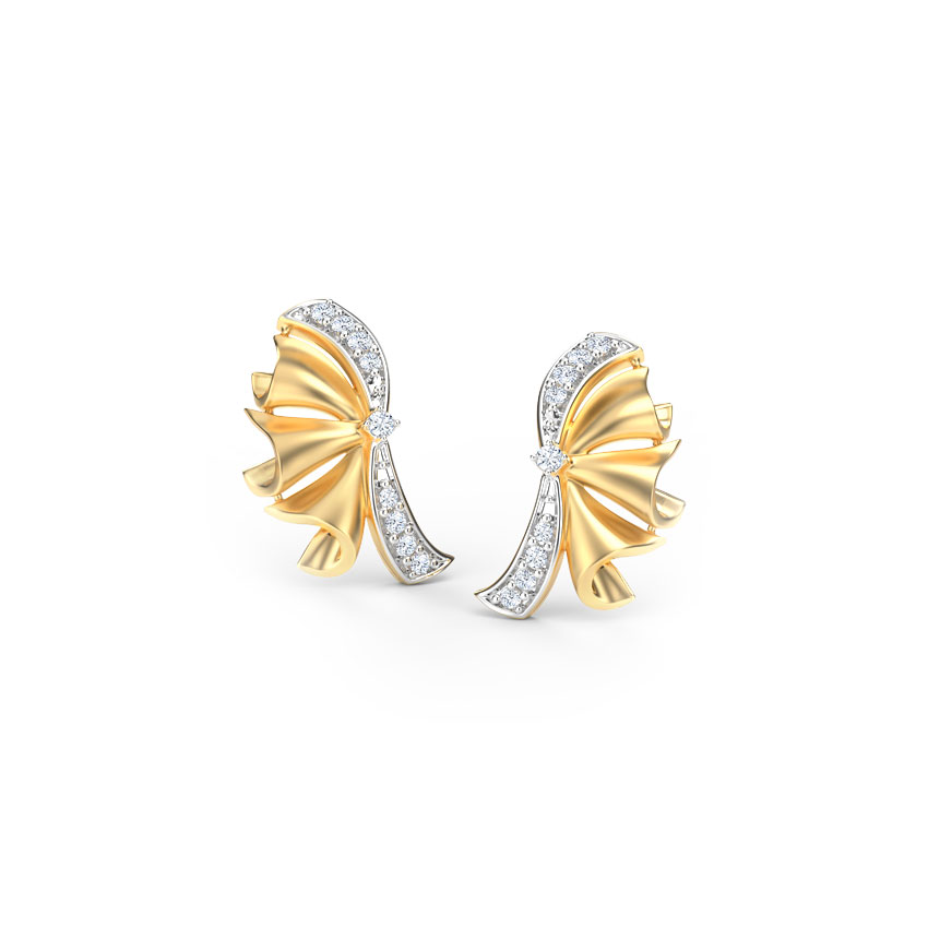 Ribbon Stud Earrings