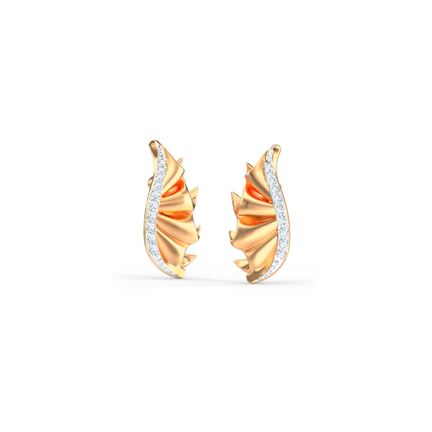 Sway Ruffle Stud Earrings