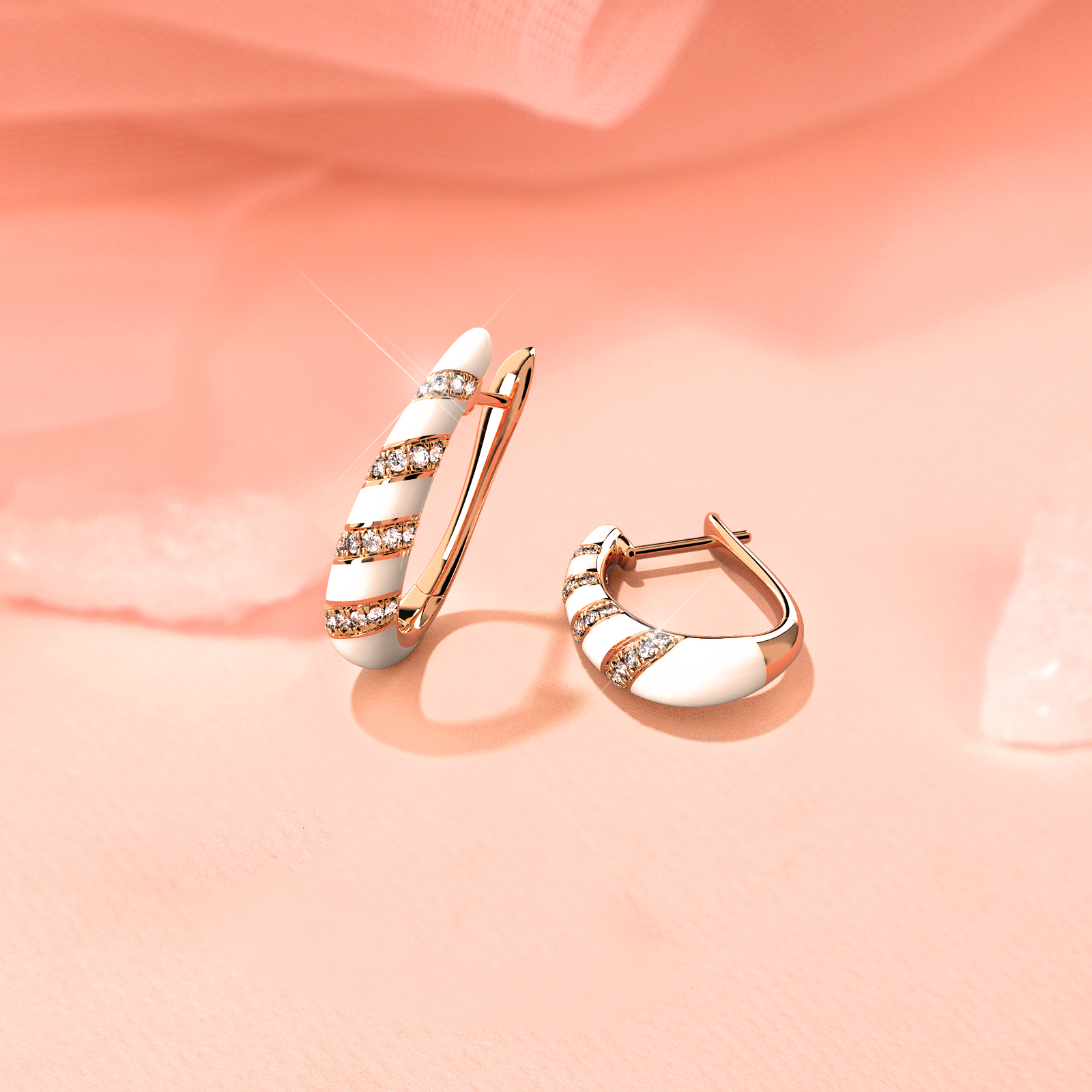 Ivy Diamond Hoop Earrings Ivy Diamond Hoop Earrings