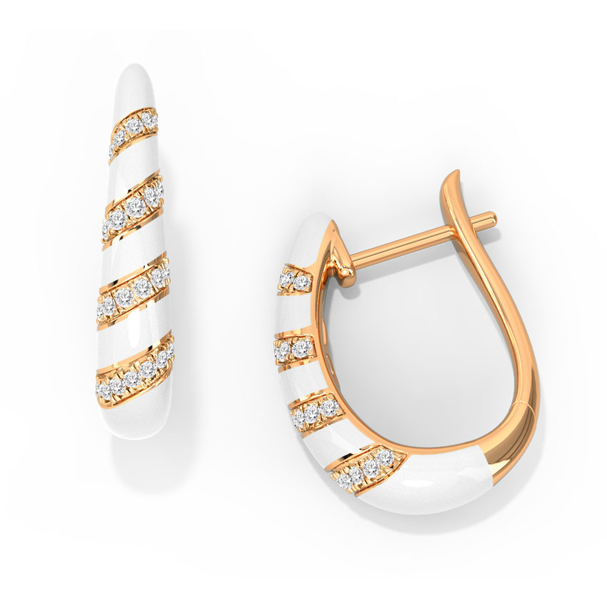 Ivy Diamond Hoop Earrings Ivy Diamond Hoop Earrings