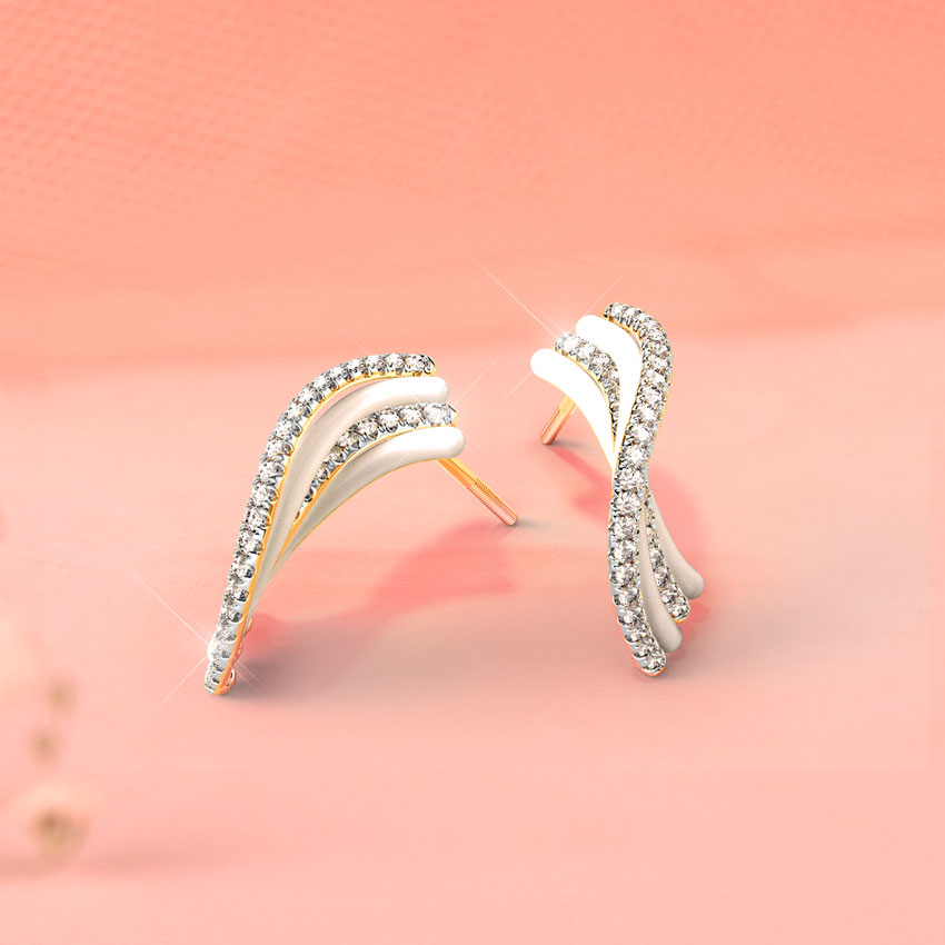 Nayela Diamond Stud Earrings Nayela Diamond Stud Earrings