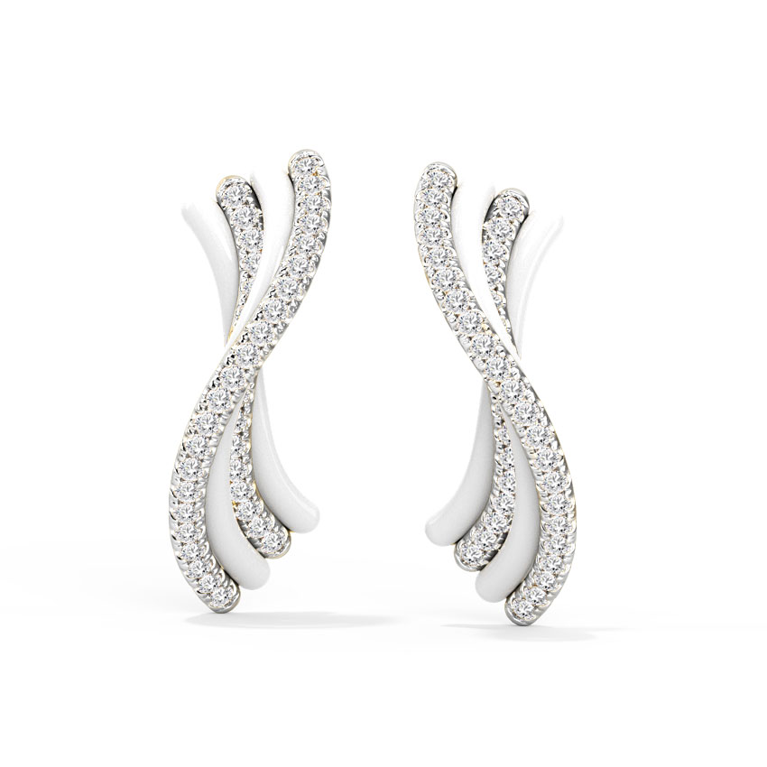 Nayela Diamond Stud Earrings Nayela Diamond Stud Earrings