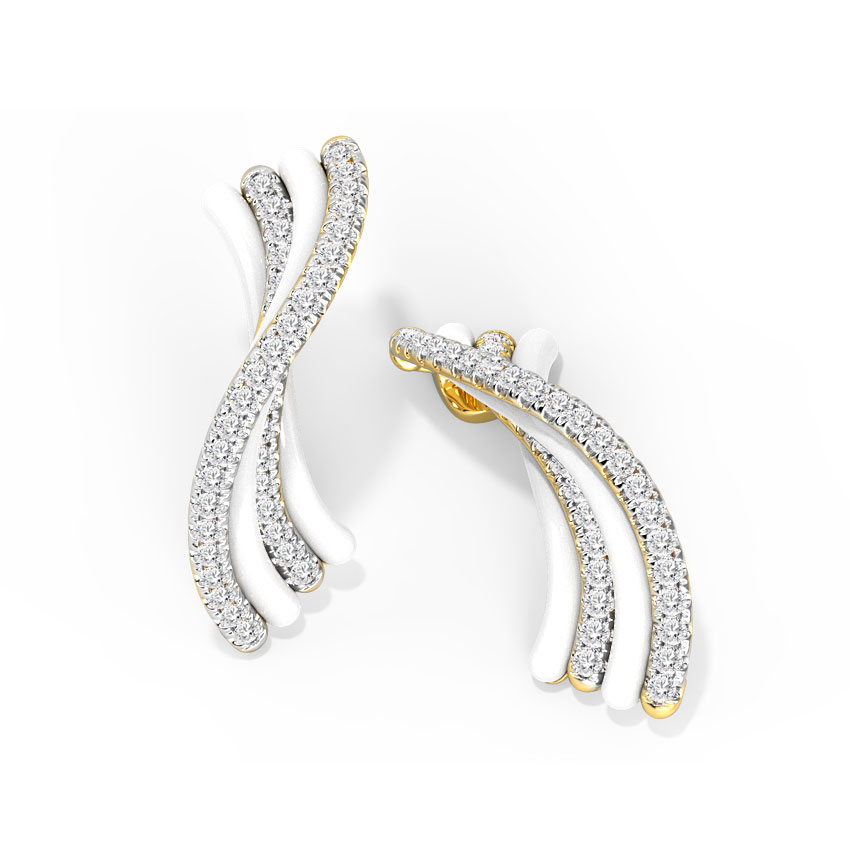 Nayela Diamond Stud Earrings Nayela Diamond Stud Earrings