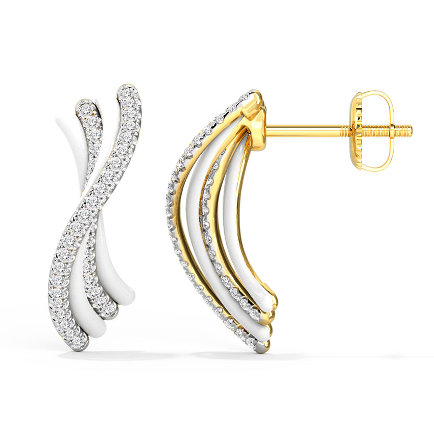 Nayela Diamond Stud Earrings Nayela Diamond Stud Earrings
