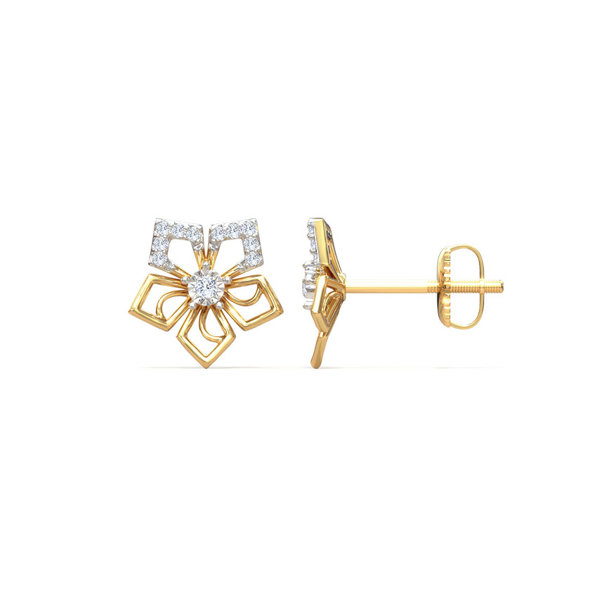 Stark Bloom Diamond Stud Earrings