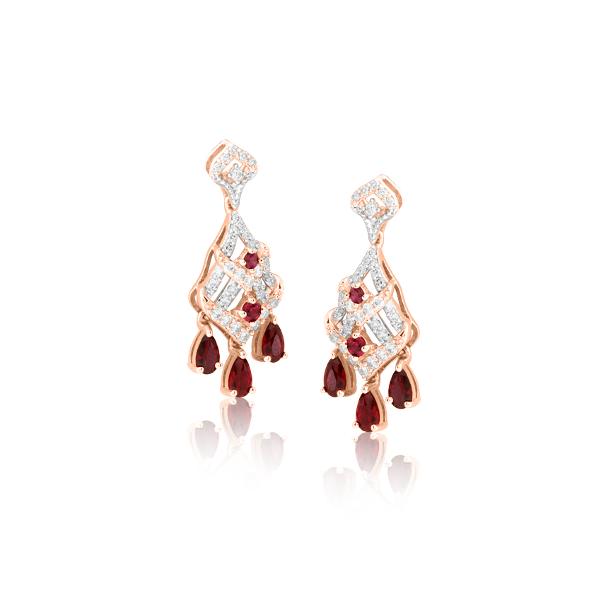 Shayna Dazzle Gemstone Drop Earrings