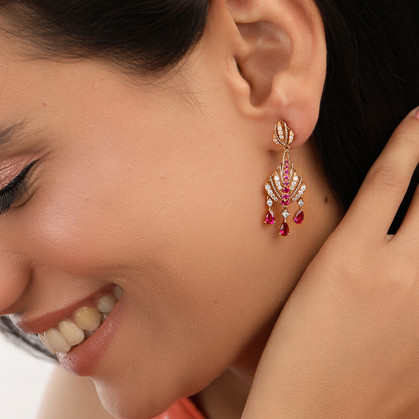 Amara Graceful Gemstone Drop Earrings