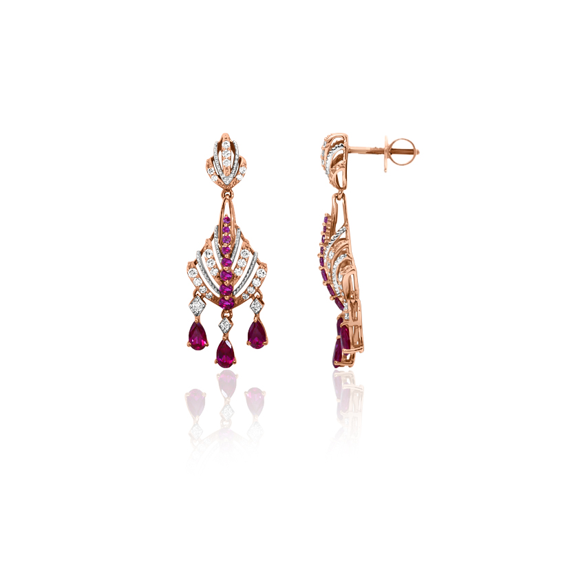 Amara Graceful Gemstone Drop Earrings
