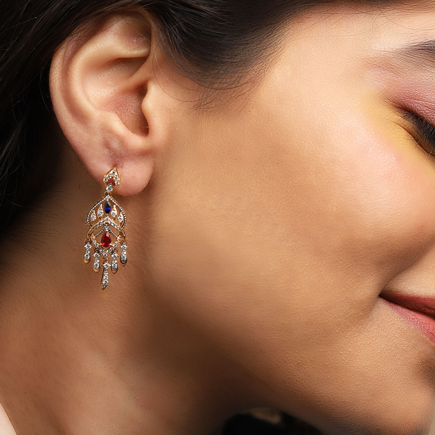 Imperial Diamond Drop Earrings