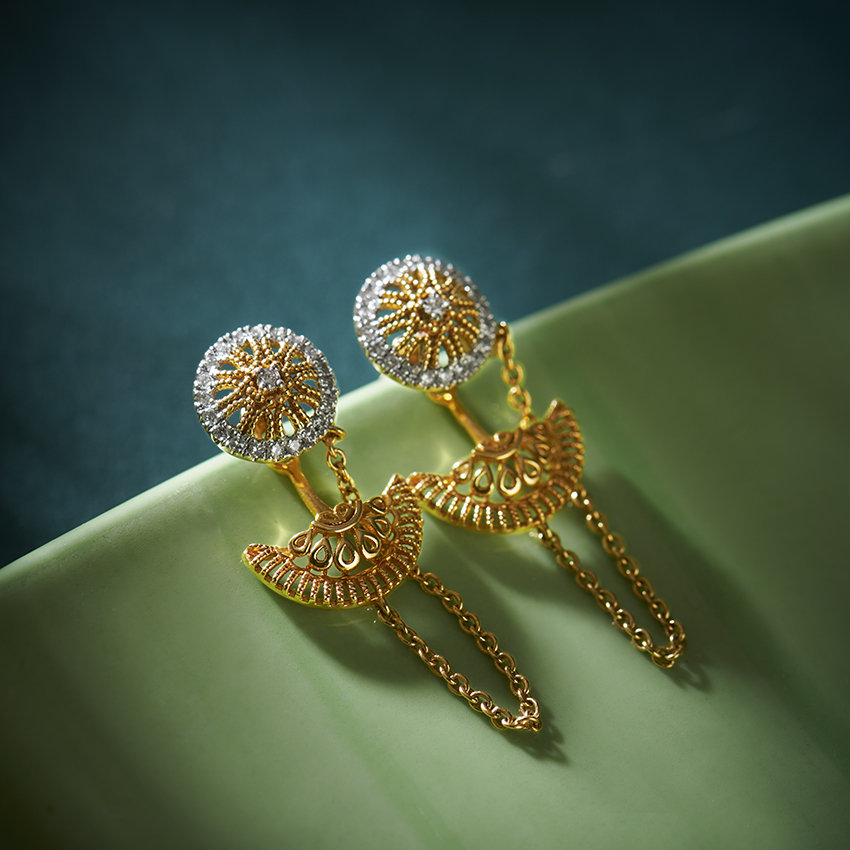 Aavya Diamond Drop Earrings