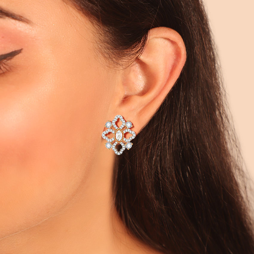 Caroline Gemstone Stud Earrings