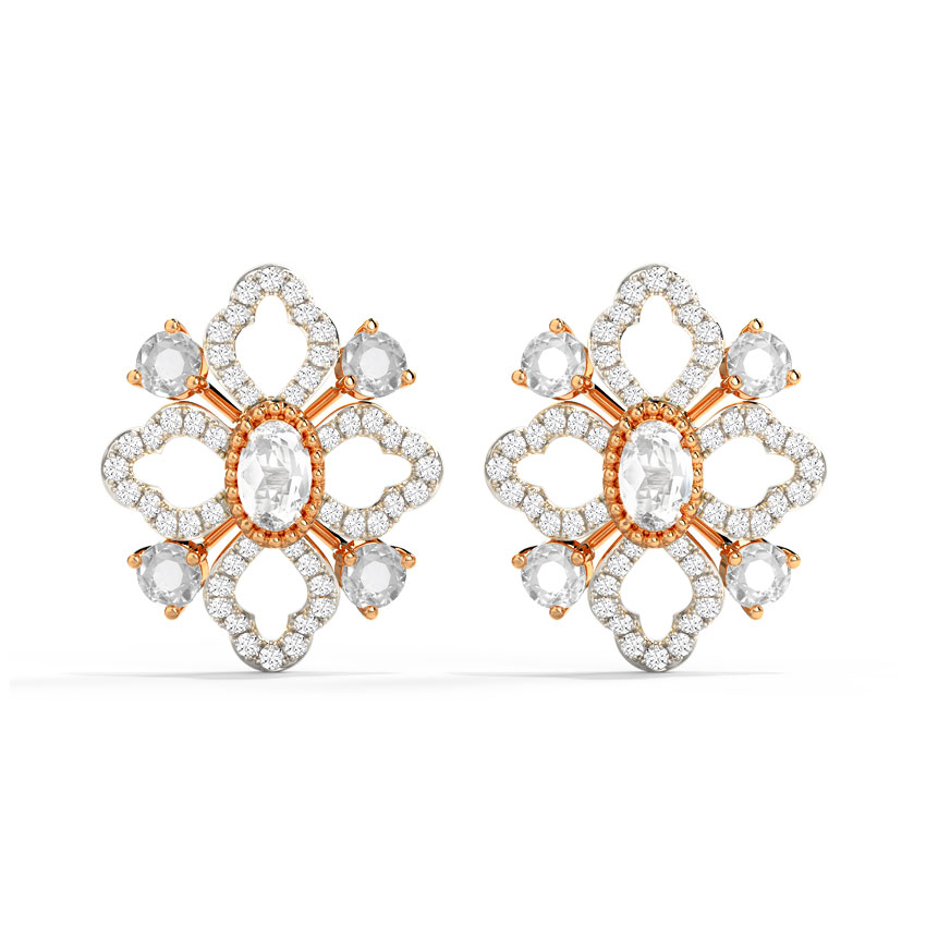 Caroline Gemstone Stud Earrings