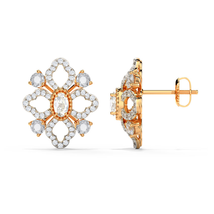 Caroline Gemstone Stud Earrings