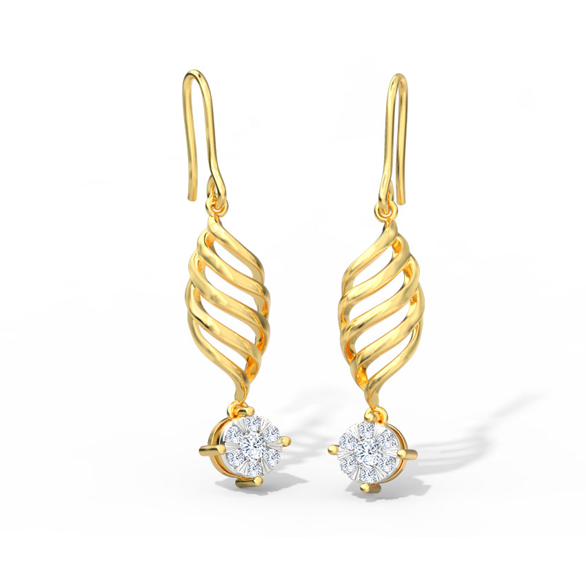 Ivy Wave Drop Earrings