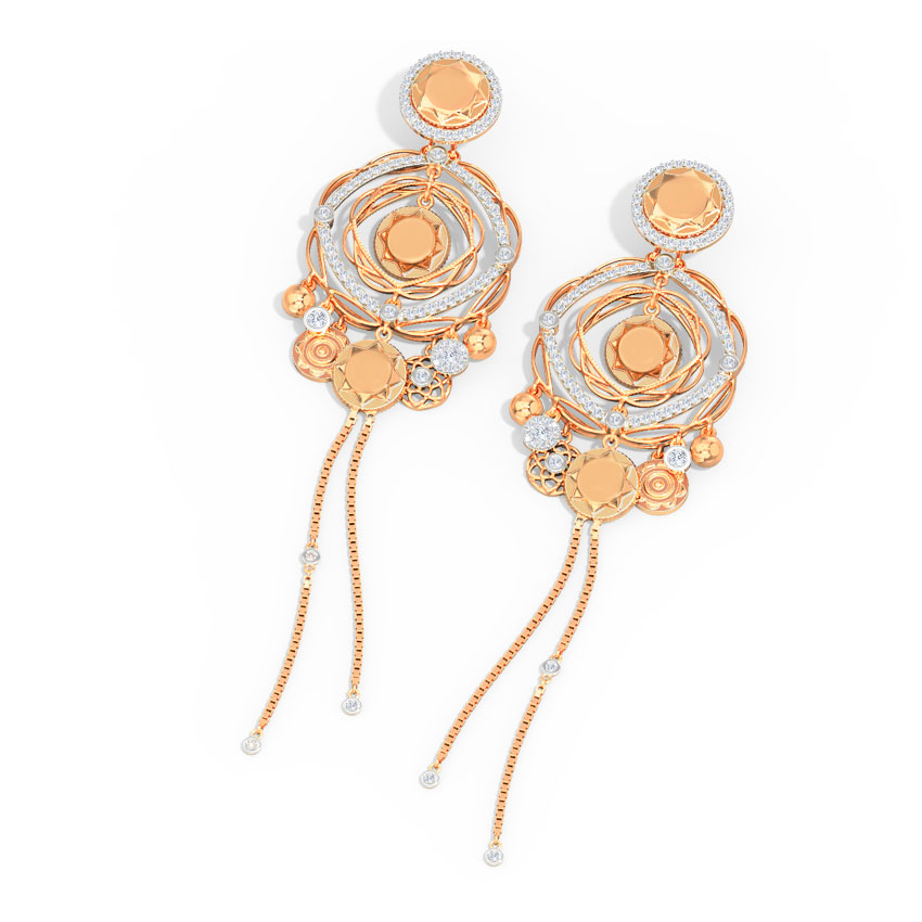 Saule Diamond Drop Earrings