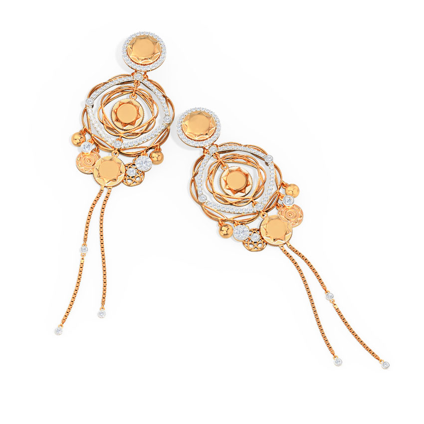 Saule Diamond Drop Earrings