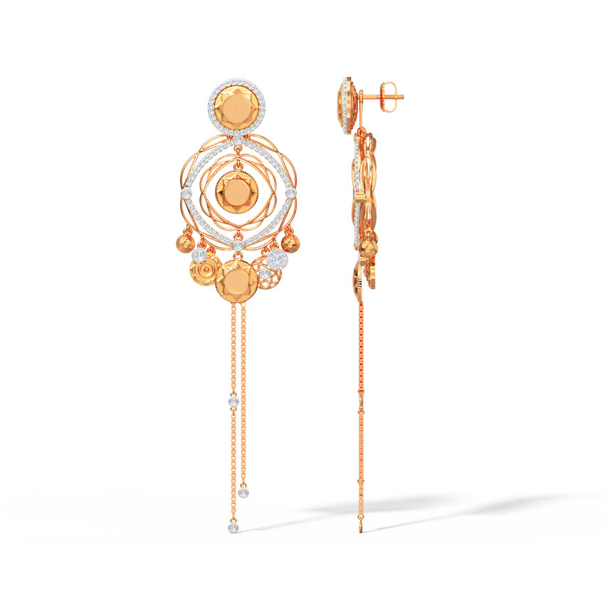 Saule Diamond Drop Earrings