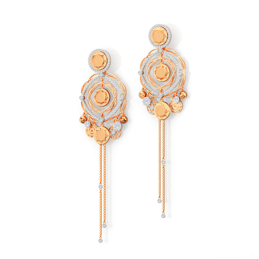 Saule Diamond Drop Earrings