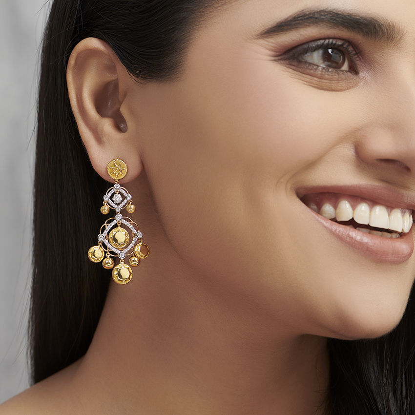 Athena Diamond Drop Earrings