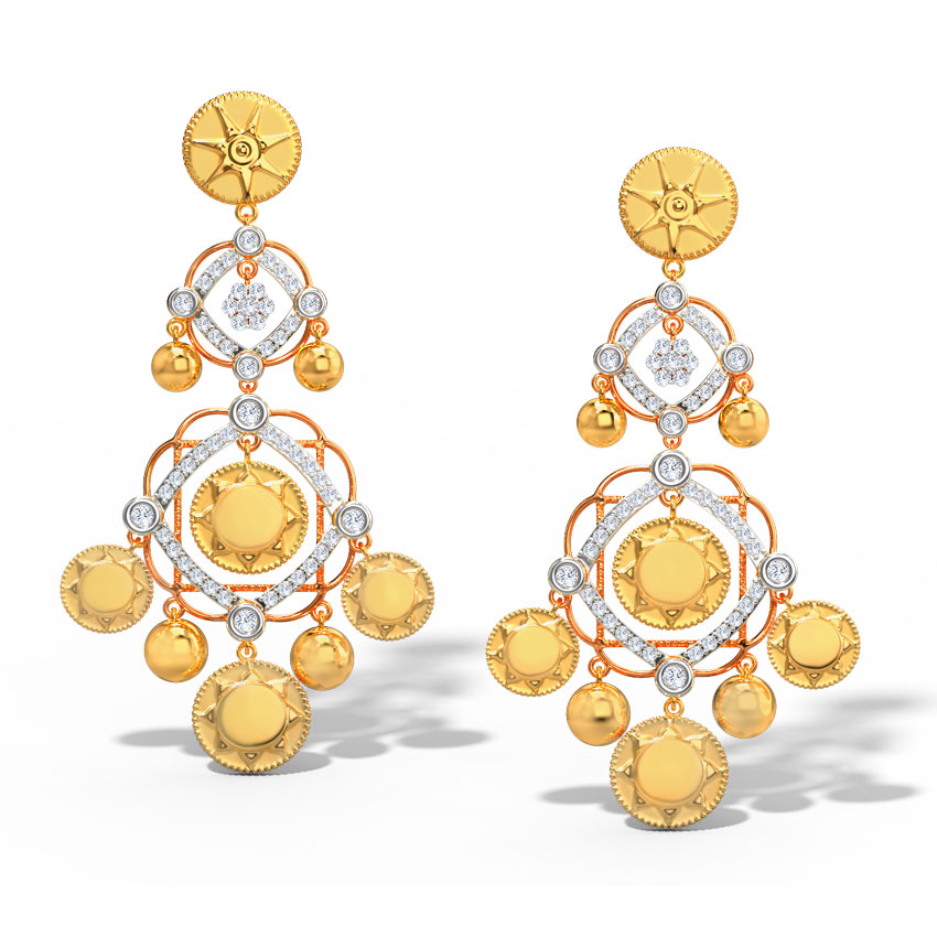 Athena Diamond Drop Earrings