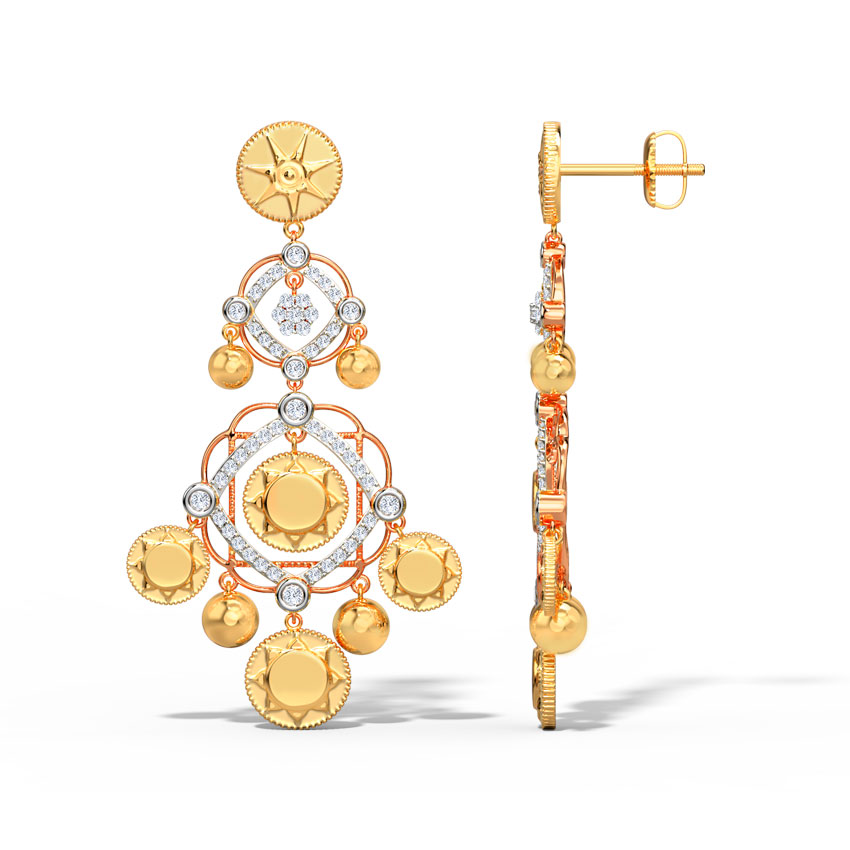 Athena Diamond Drop Earrings