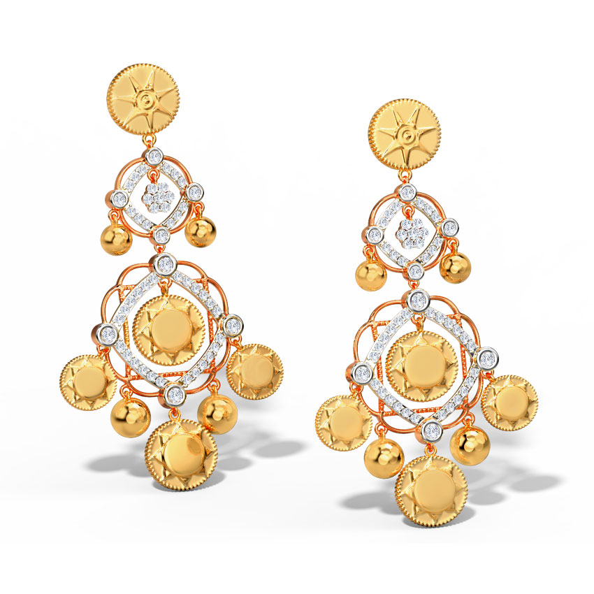 Athena Diamond Drop Earrings