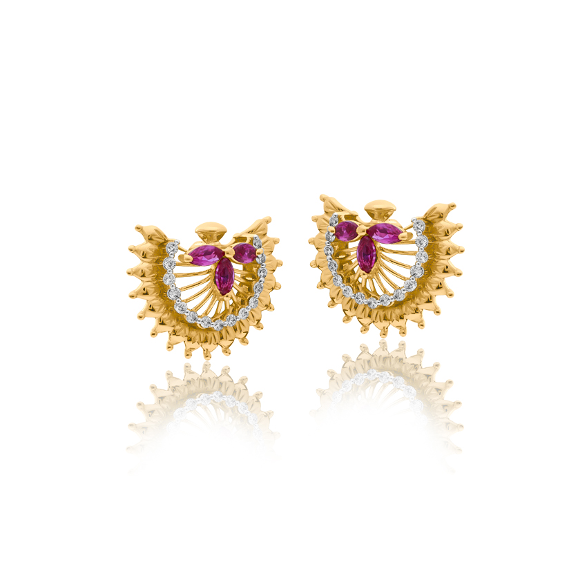 Sahira Radiant Gemstone Stud Earrings
