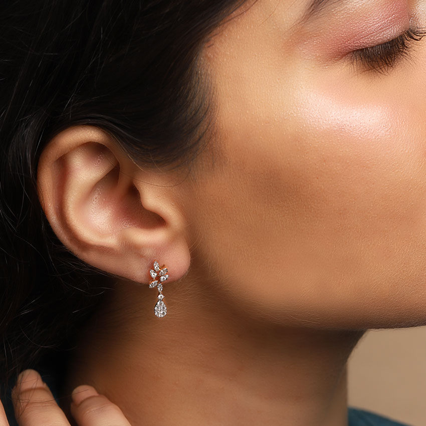 Sprinkle Diamond Drop Earrings