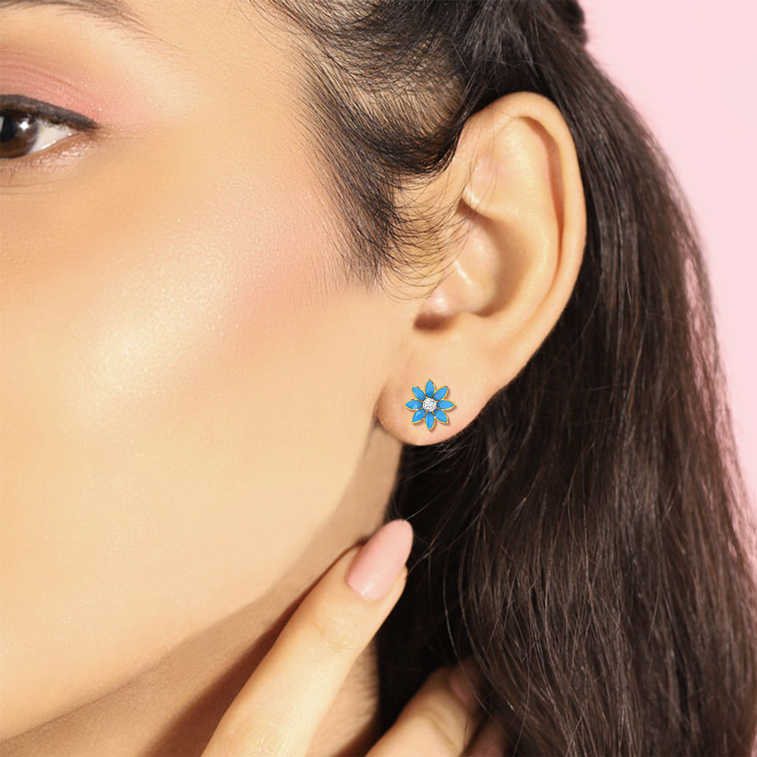 Daisy Detachable Diamond Stud Earrings