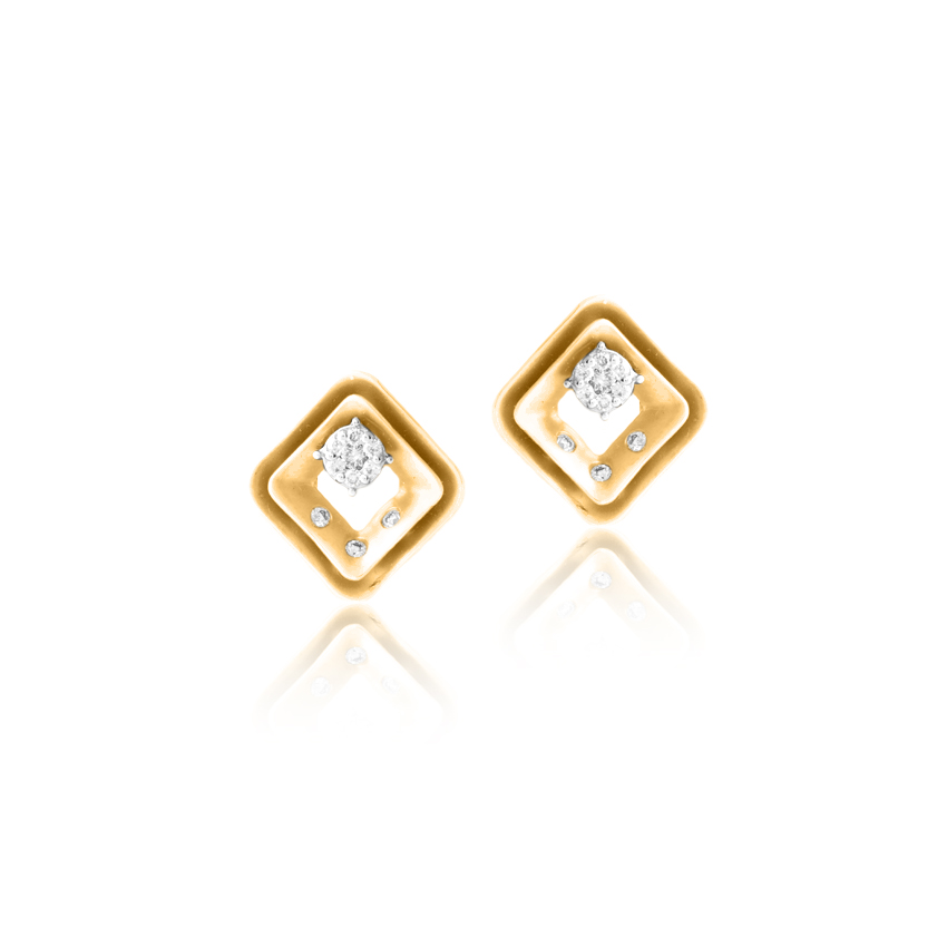 Joyful Diamond Stud Earrings