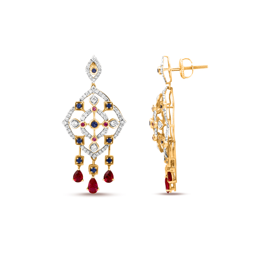 Mystic Dazzle Gemstone Drop Earring Mystic Dazzle Gemstone Drop Earring