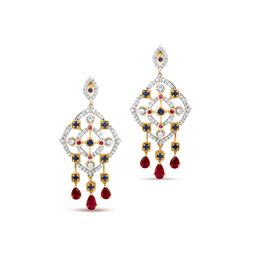 Mystic Dazzle Gemstone Drop Earring Mystic Dazzle Gemstone Drop Earring