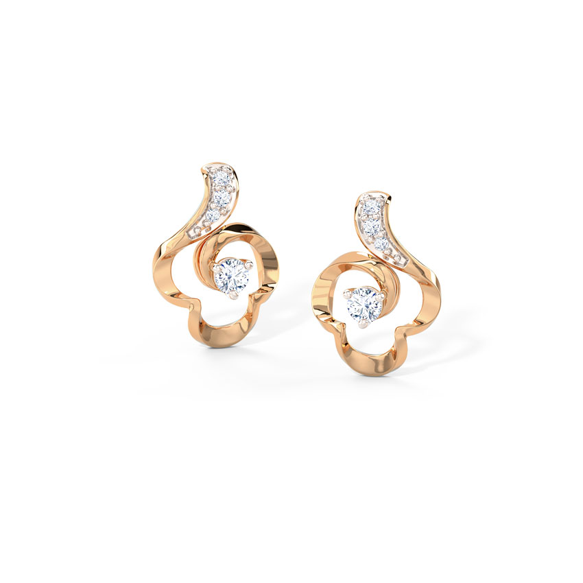Twisted Floret Stud Earrings