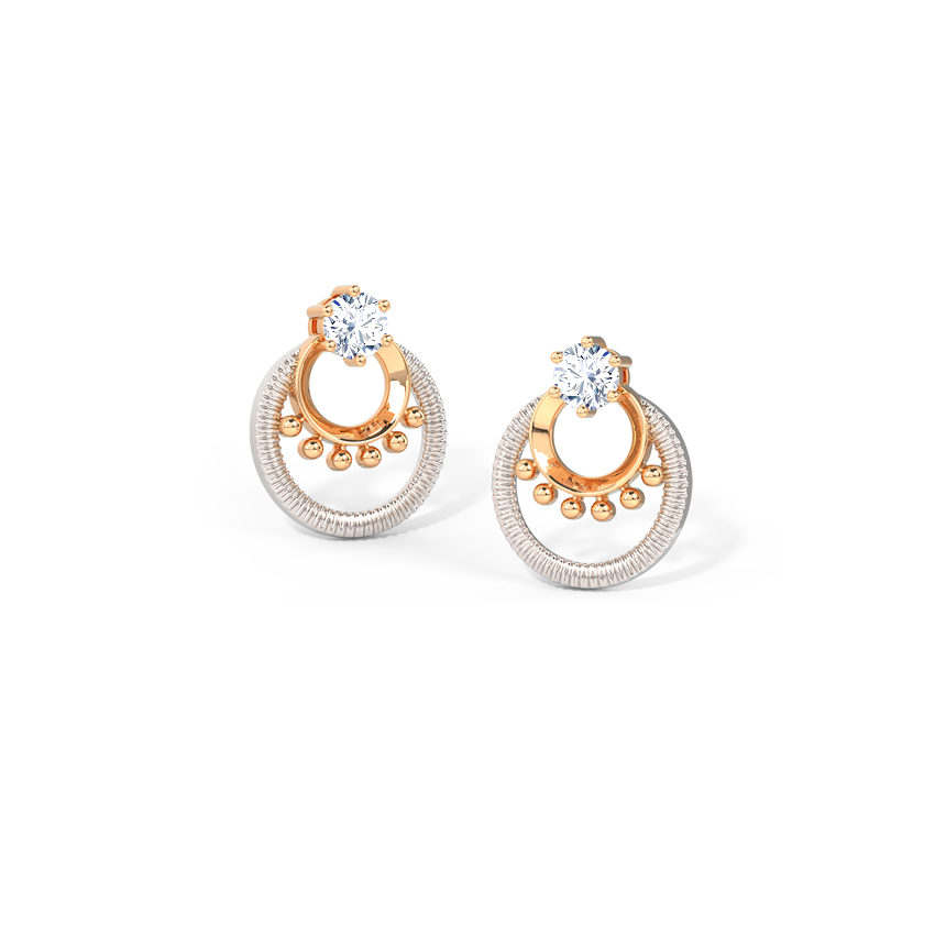 Spark Circlet Stud Earrings