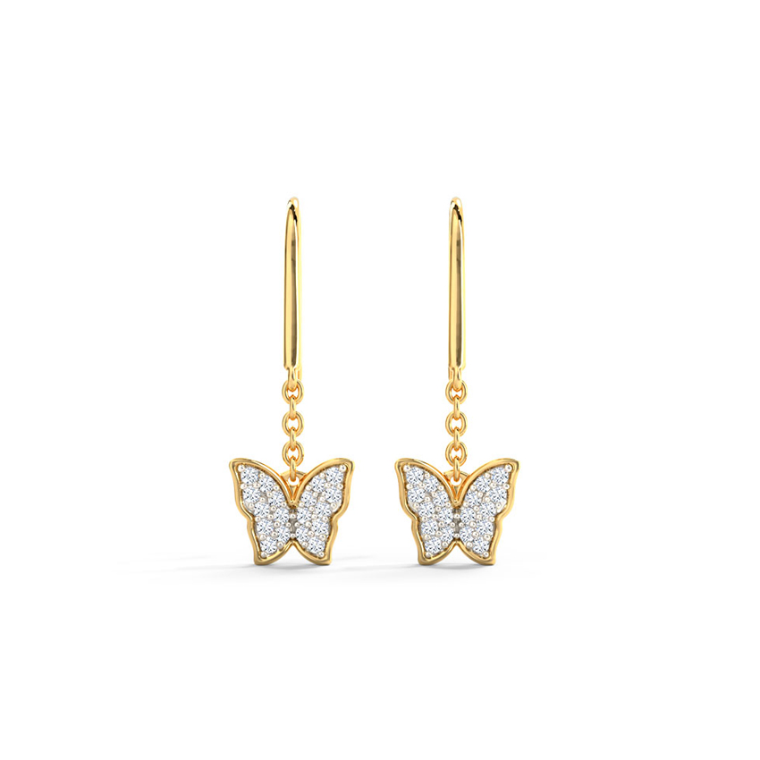 Flutter Diamond Drop Earrings Flutter Diamond Drop Earrings